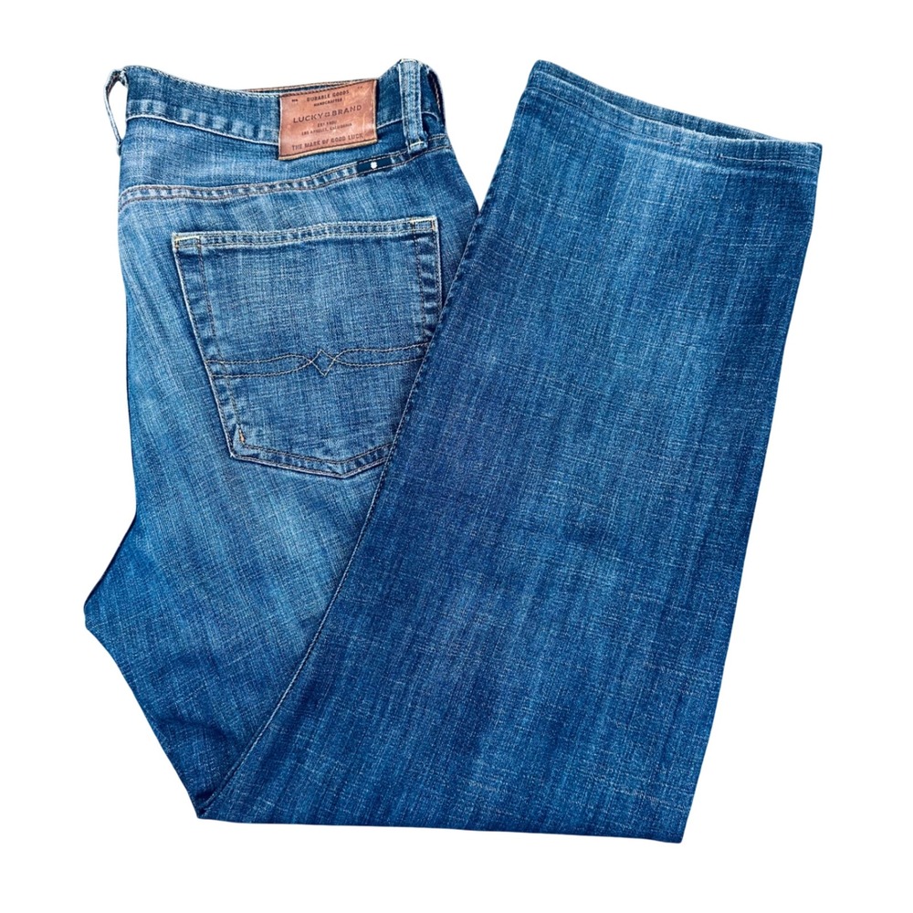 Lucky Brand 361 Vintage Straight Medium Wash Jeans Men's 34x30 Casual 7M12234